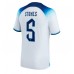 Günstige England John Stones #5 Heim Fussballtrikot WM 2022 Kurzarm